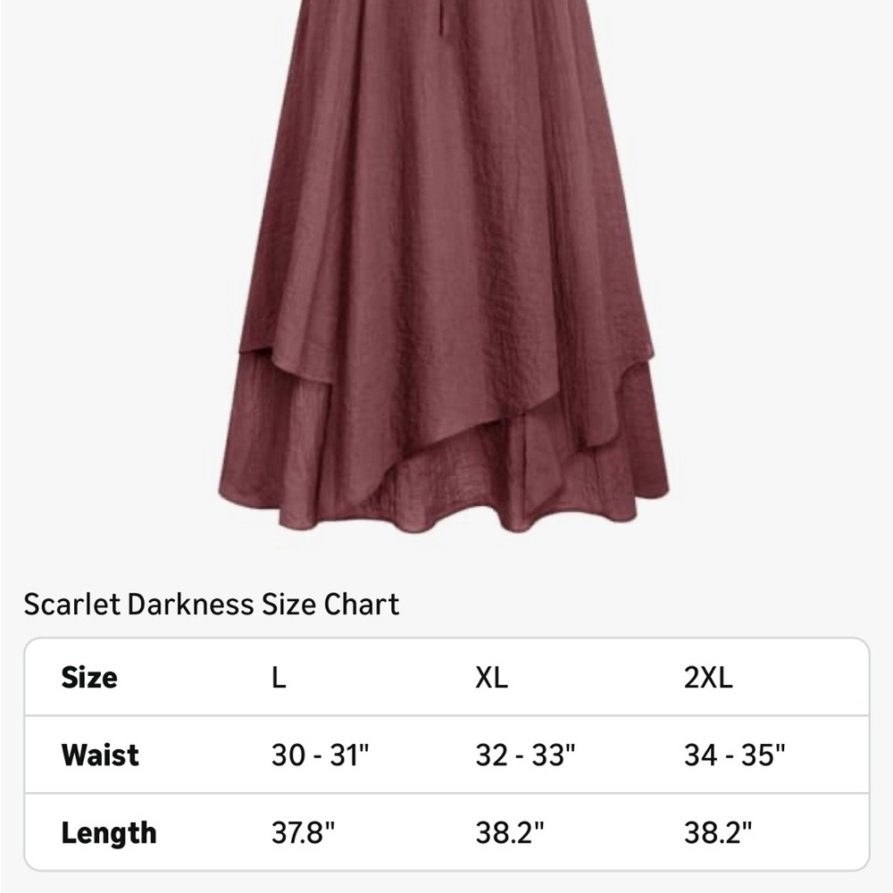 Scarlet Darkness Women Renaissance High Waist Skirt 2XL - Picture 9 of 10